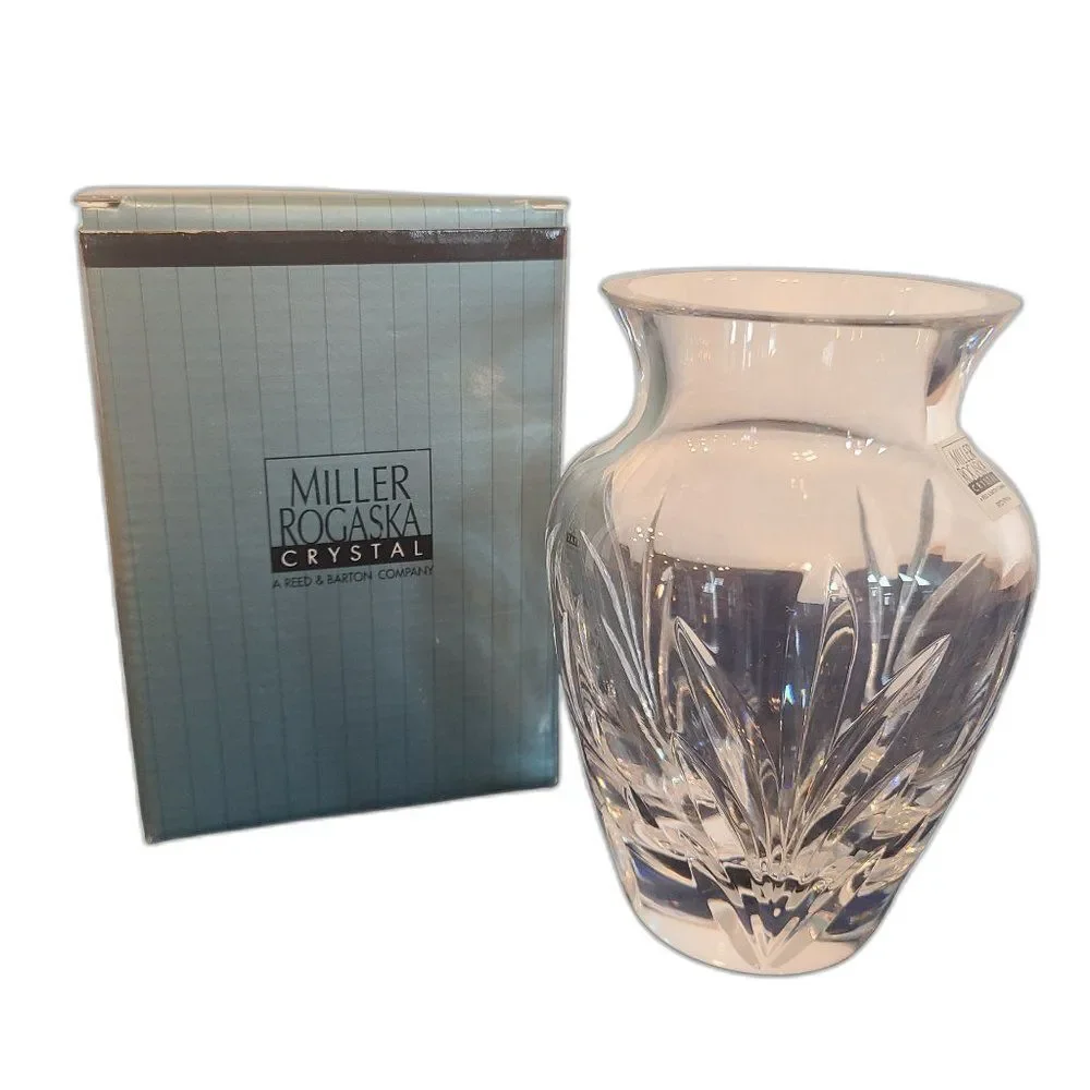 Miller Rogaska Crystal Covington Urn Vase 5
